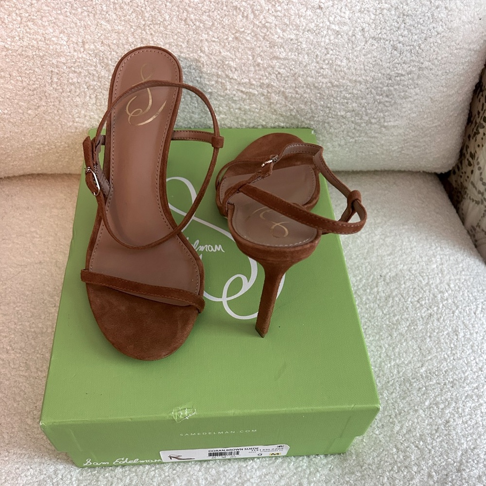 Sam Edelman, Doran, Brown Suede 4 inch Heels, Brand New, Size 9